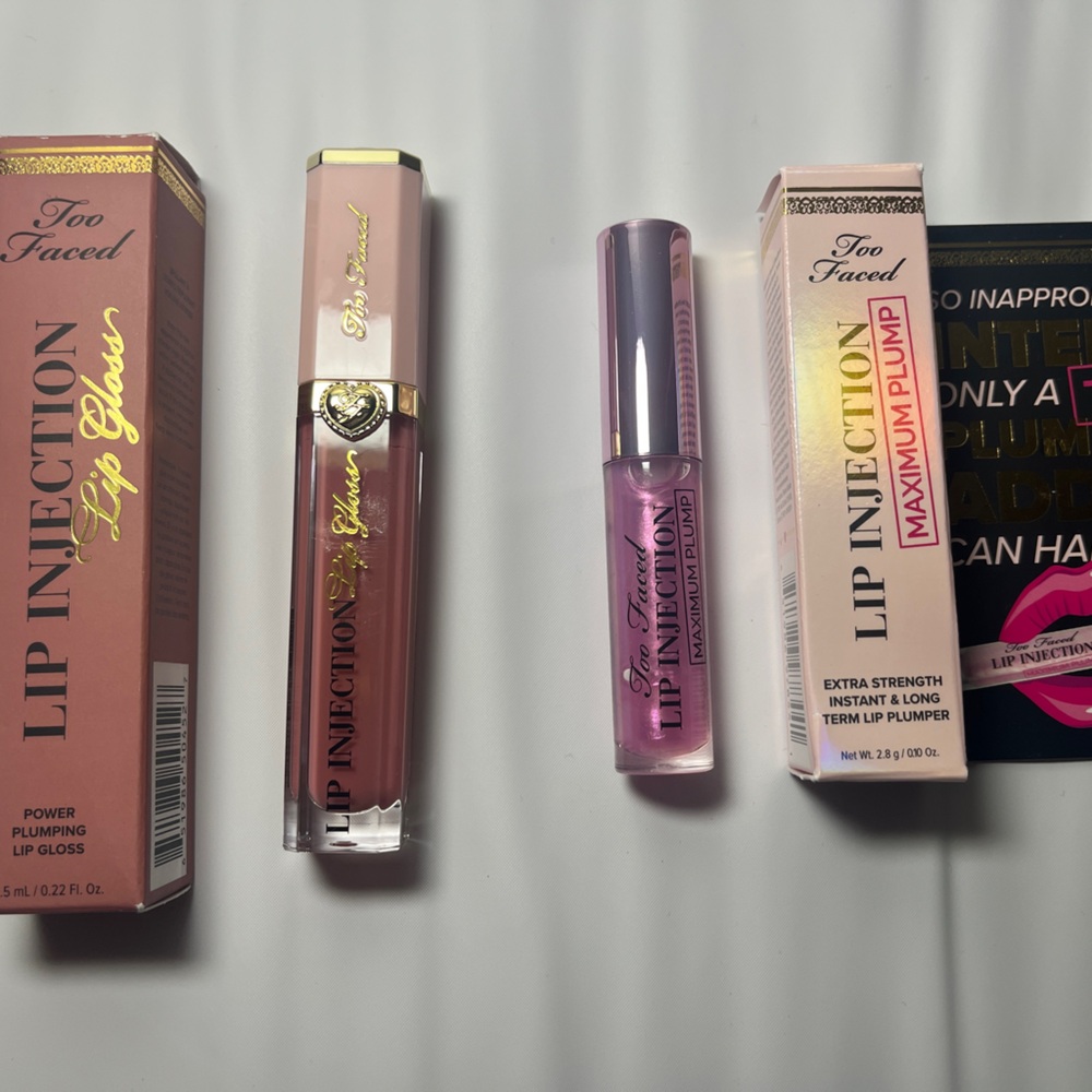 Too Faced Lip Injection Set: Wifey for Lifey Gloss & Maximum Plump Lipgloss - Picture 3 of 10
